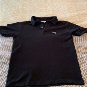 Boys black Lacoste Polo
